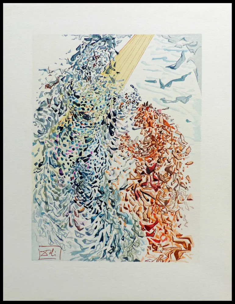 Holzschnitt Dali - LA DIVINE COMEDIE - Opposition