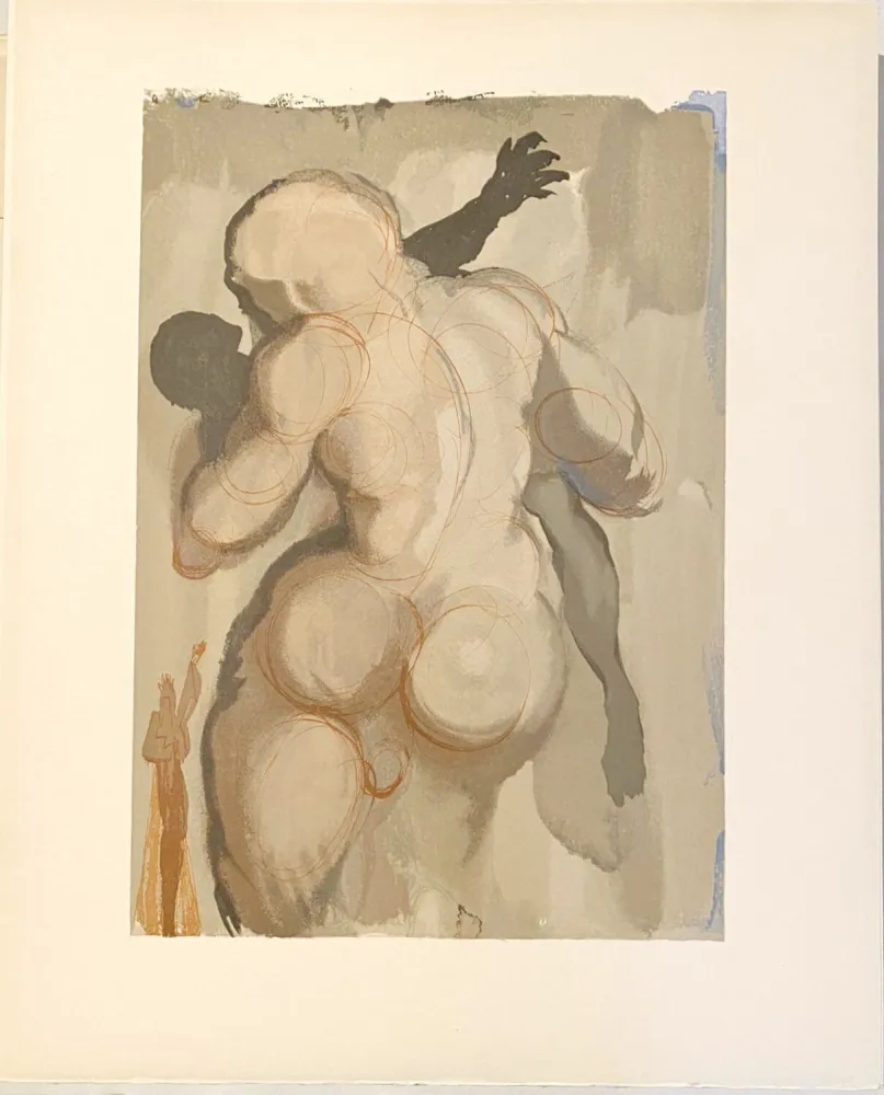 Holzschnitt Dali - La Divine Comédie - Purgatoire 06 - Les morts par violence