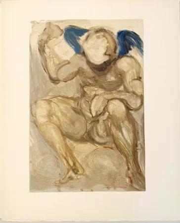 Holzschnitt Dali - La Divine Comédie - Purgatoire 15 - L'Envie