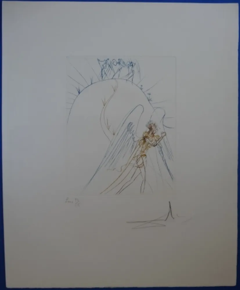 Radierung Dali - La Fuite de Satan