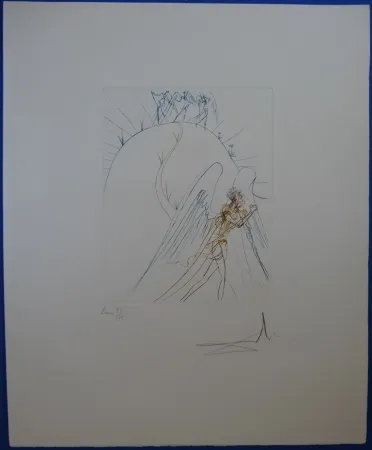 Radierung Dali - La Fuite de Satan