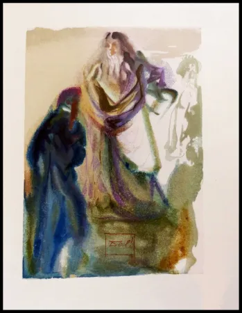 Holzschnitt Dali - LA MARCHE VERS DIEU