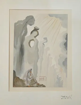 Holzschnitt Dali - La Seconde corniche