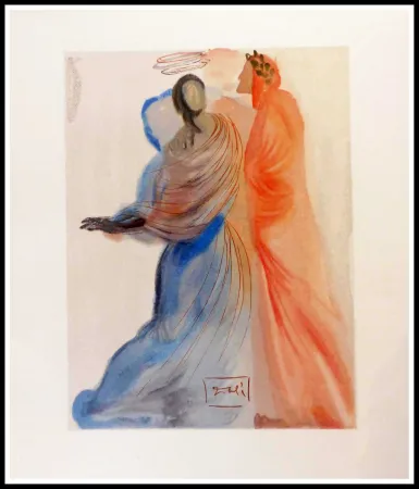 Holzschnitt Dali - La splendeur de Béatrice