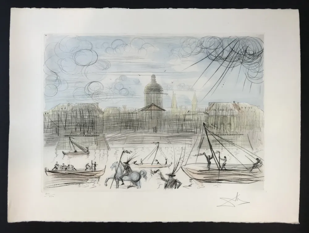 Radierung Dali - L'Académie de Paris