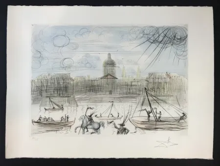 Radierung Dali - L'Académie de Paris