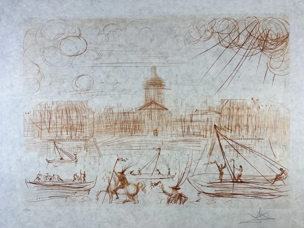 Radierung Dali - L’Academie de Paris