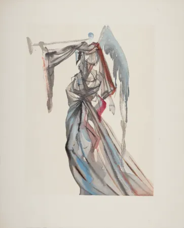 Holzschnitt Dali - L'Ange du Soleil, 1963