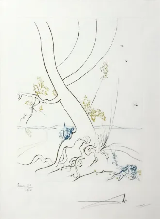 Radierung Dali - L'ARBREDE CONNAISSANCE (THE TREE OF KNOWLEDGE)