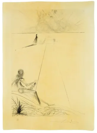 Kaltnadelradierung Dali - L’Arriveè de la mousson