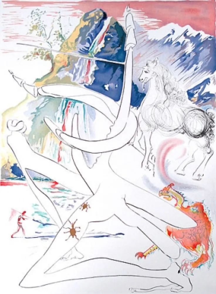 Stich Dali -  Laser unicorn and cosmic rhino