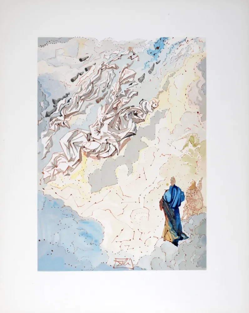 Lithographie Dali - Le 6ème ciel de Jupiter