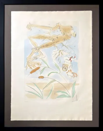 Radierung Dali - Le Chêne et le Roseau (The Oak and the Reed)