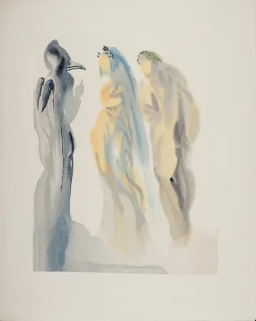 Holzschnitt Dali - Le Ciel de Vénus, 1963