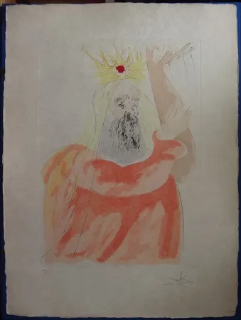 Radierung Dali - Le Roi David