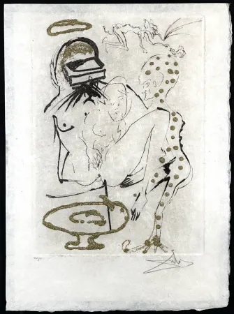 Stich Dali - Les Amours Jaunes Duel with Camelias