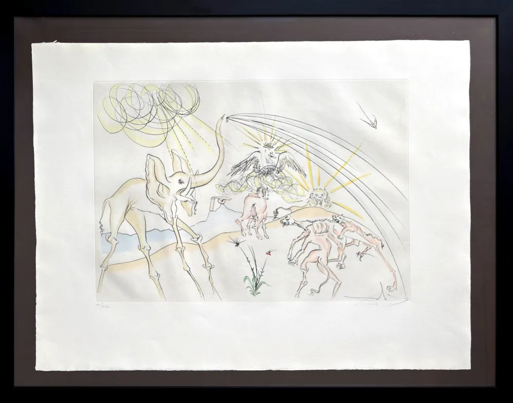 Radierung Dali - Les Animaux malades de la Peste (Plague-Stricken Animals)