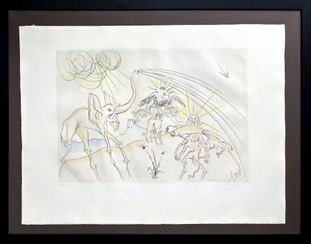 Radierung Dali - Les Animaux malades de la Peste (Plague-Stricken Animals)