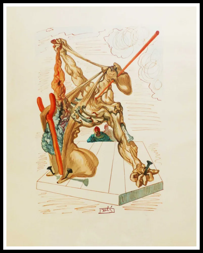 Holzschnitt Dali - LES FALSIFICATEURS