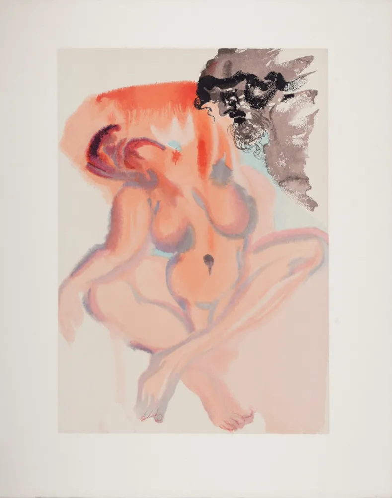 Holzschnitt Dali - Les Indolents, 1963