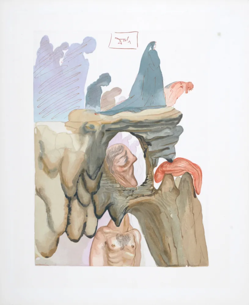 Holzschnitt Dali - Les Prévaricateurs, 1963