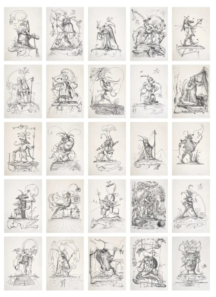 Lithographie Dali - Les Songes Drôlatiques de Pantagruel