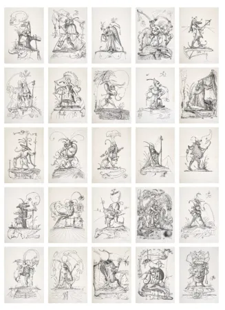 Lithographie Dali - Les Songes Drôlatiques de Pantagruel