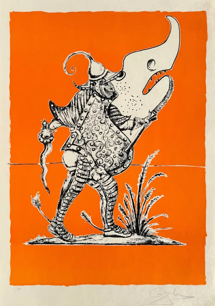 Lithographie Dali - Les Songes Drôlatiques de Pantagruel, Planche XXIV