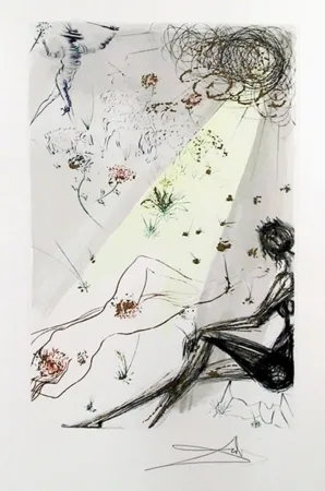 Stich Dali - Looke not upon mee that I am blacke from Song of Songs of Solomon portfolio