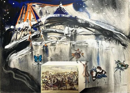 Lithographie Dali - New York Central Park Winter