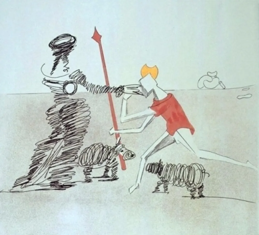 Radierung Und Aquatinta Dali - Pastorale