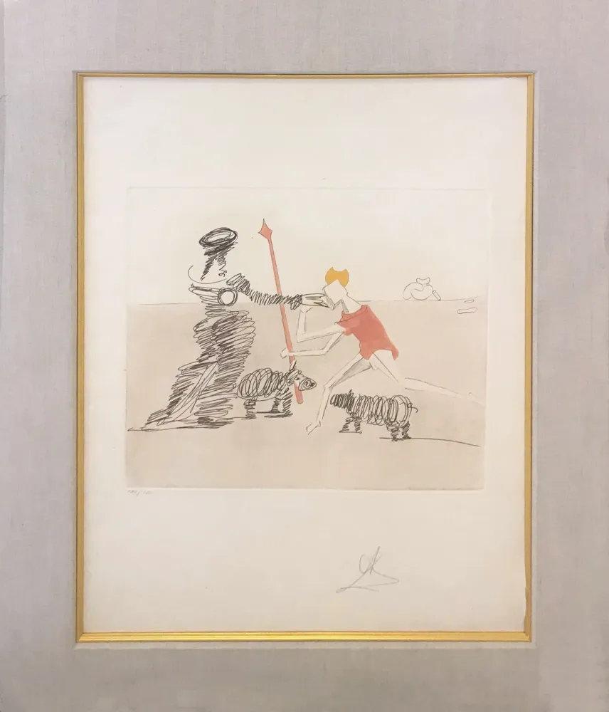 Radierung Und Aquatinta Dali - PASTORALE