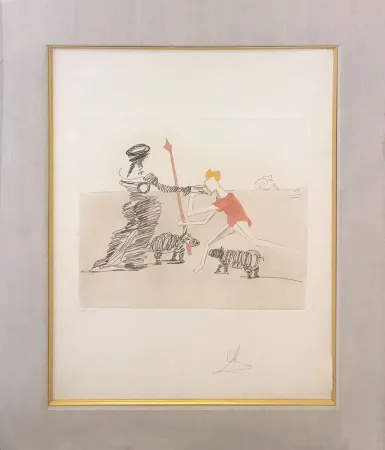 Radierung Und Aquatinta Dali - PASTORALE