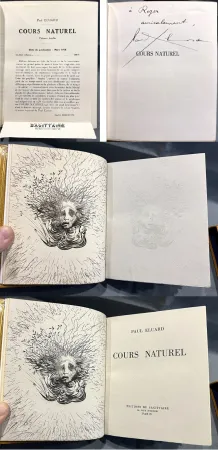 Illustriertes Buch Dali - Paul Eluard. COURS NATUREL. Avec le frontispice de Salvador Dali tiré à 15 ex. L'exemplaire de Roger Lacourière avec une seconde épreuve d'un premier état inconnu (1938)
