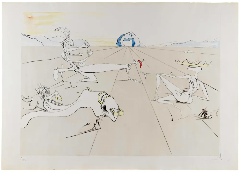 Stich Dali - Paysage Surréaliste