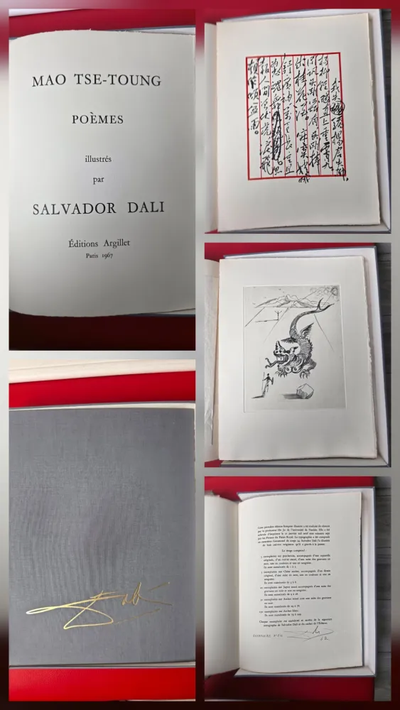 Radierung Dali - Poèmes de Mao-Tse-Toung 