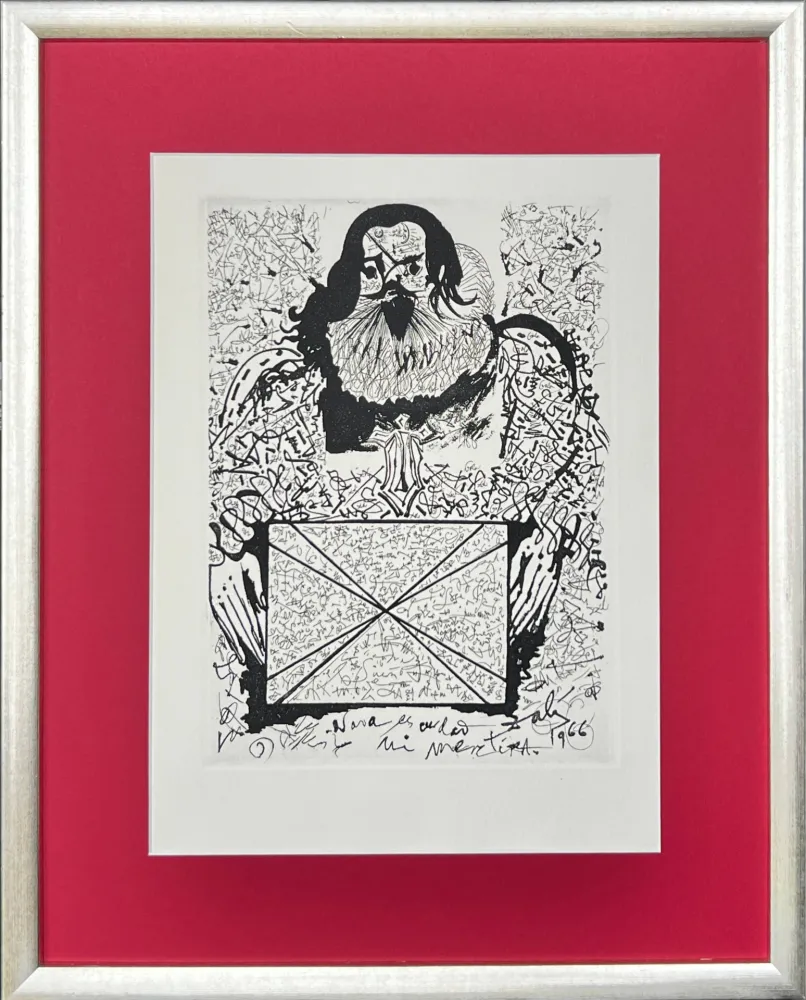 Radierung Dali - Portirait of the Signatures