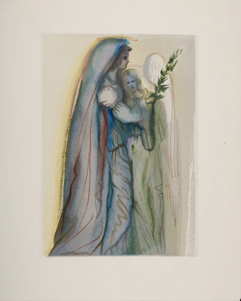 Holzschnitt Dali - Préparation à la prière finale, 1963