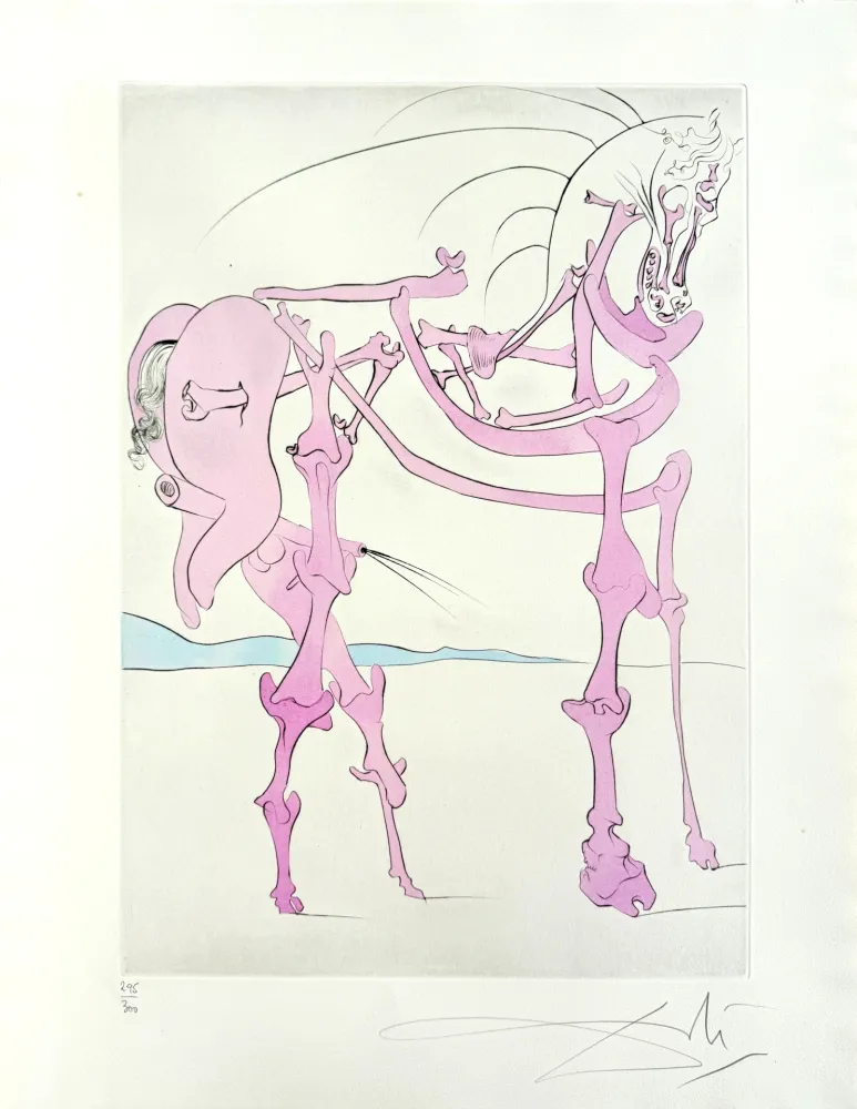 Radierung Dali - Quevedos Visioner, Planche V