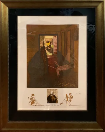 Lithographie Dali - Rembrandt (Portrait du Peintre par Lui-Meme)