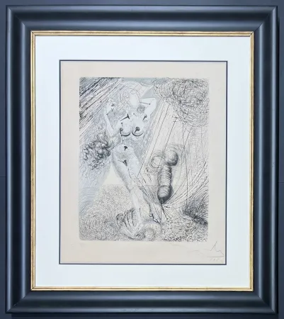 Kaltnadelradierung Dali - Salvador Dalì (1904–1989) - Aphrodite - Mixed media incorporating heliogravure and drypoint etching hand-colored on Arches paper - 1963