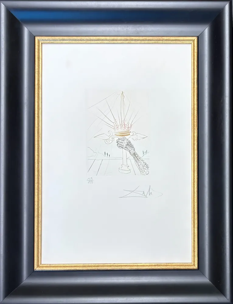 Kaltnadelradierung Dali - Salvador Dalì (1904-1989) - King John - Drypoint, etching - 1970