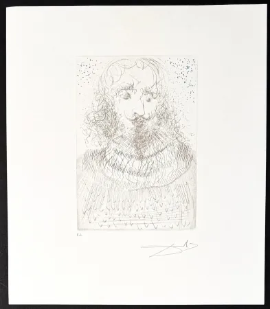 Stich Dali - Salvador Dalí (1904–1989) - Shakespeare - Drypoint etching on Rives Paper - 1968