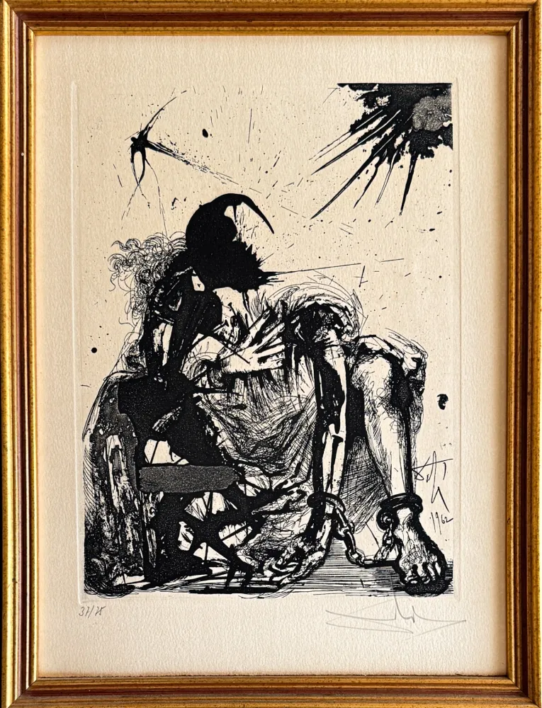 Radierung Dali - Segismundo encadenado (Sigismund in Chains)