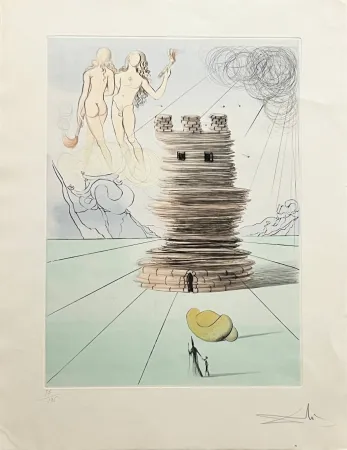Radierung Dali - Simeon