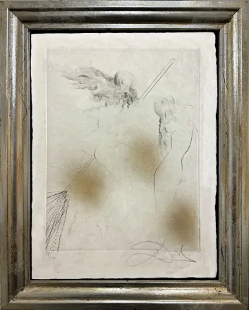 Stich Dali - Sorciere au balai