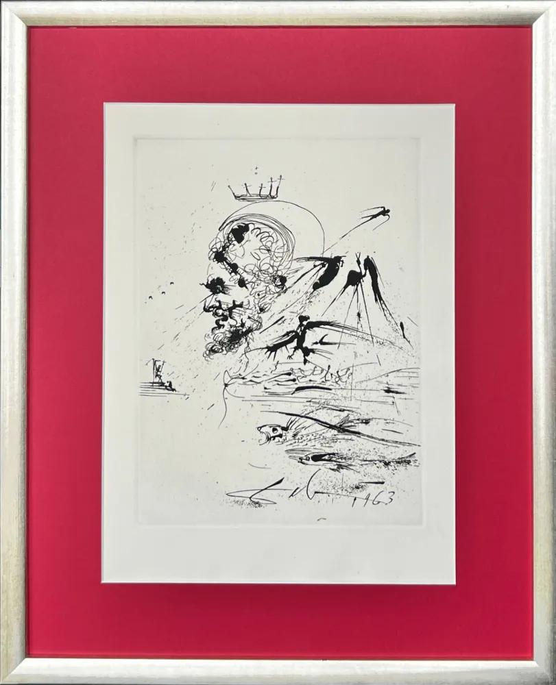Radierung Dali - Study for a Dream