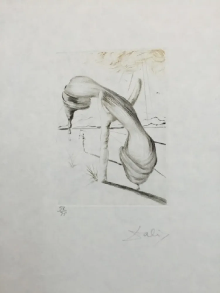 Radierung Und Aquatinta Dali - Telephone mou