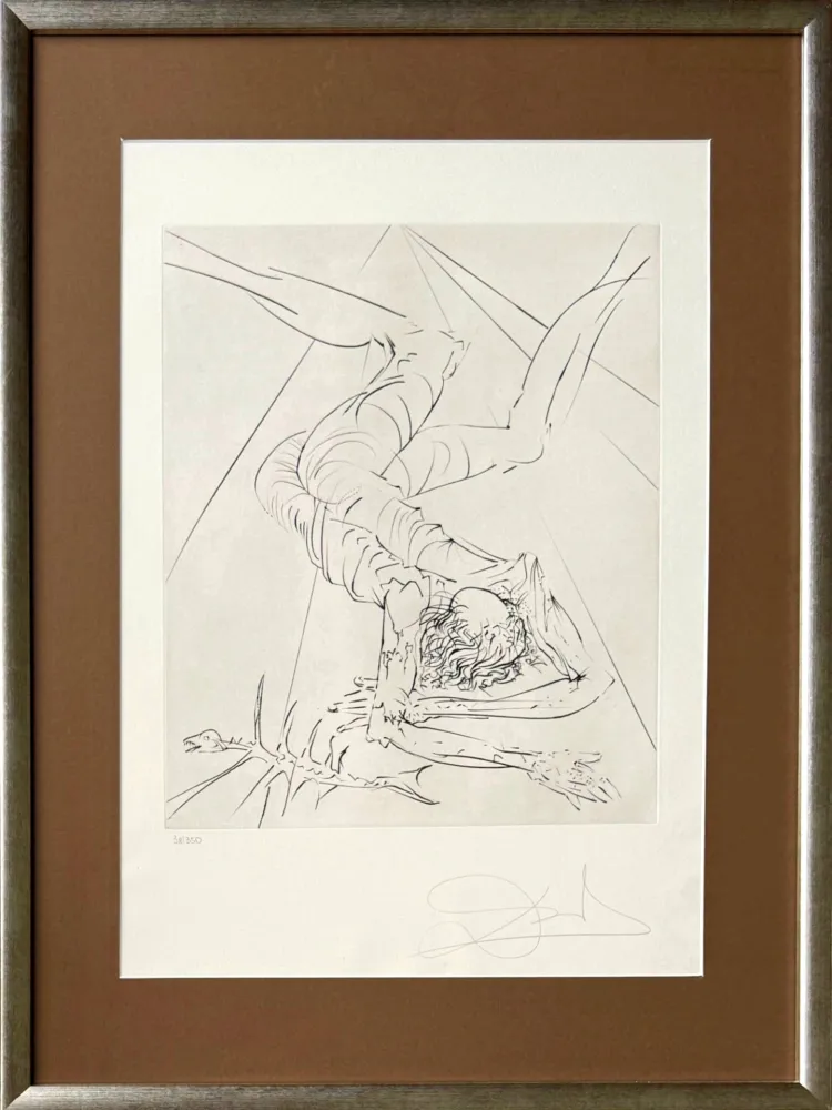Radierung Dali - The Fall