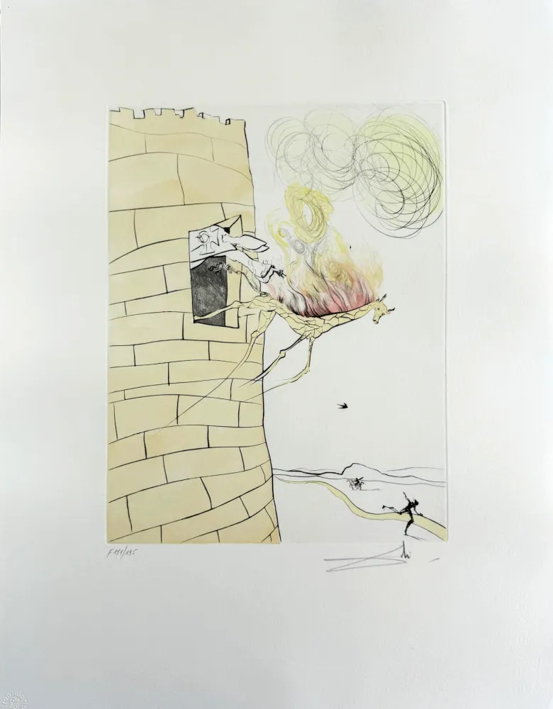 Kaltnadelradierung Dali - The Great Inquisitor Expels the Saviour